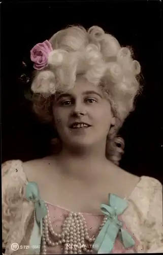 Ak Opernsängerin Reta Walter, Portrait