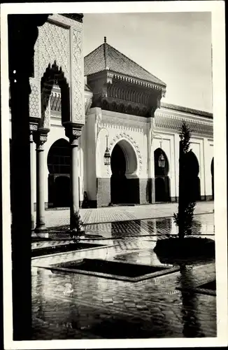 Ak Casablanca Marokko, die neue Moschee, Innenansicht