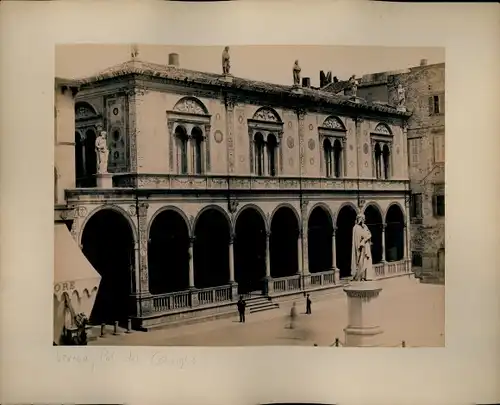 Foto um 1880, Verona Veneto, Palazzo del Consiglio
