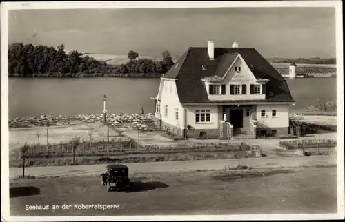 Ak Werdau an der Pleiße in Sachsen, Seehaus an der Kobertalsperre