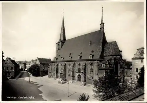 Ak Weimar in Thüringen, Herderkirche