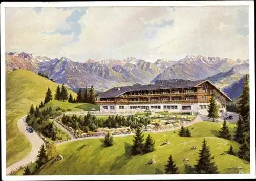 Ak Sonthofen im Oberallgäu Schwaben, Hotel Allgäuer Berghof, Alpe Eck