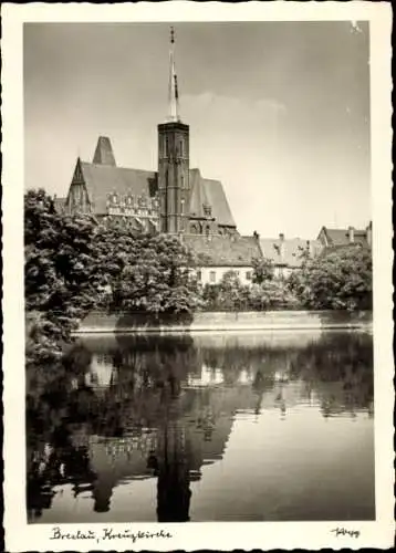 Ak Wrocław Breslau Schlesien, Kreuzkirche