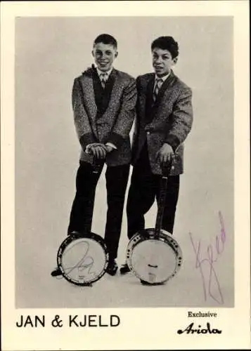 Ak Sängerduo Jan und Kjeld, mit Banjos, Ariola