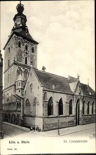 Ak Köln am Rhein, St. Ursulakirche