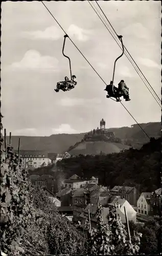 Ak Cochem an der Mosel, Sesselbahn, Burg