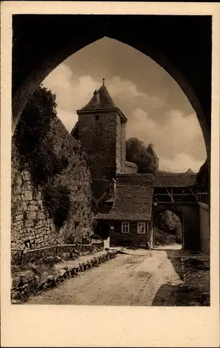 Ak Rothenburg ob der Tauber Mittelfranken, Kobolzeller Tor