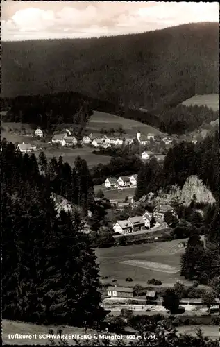 Ak Schwarzenberg im Murgtal Baiersbronn im Schwarzwald, Teilansicht