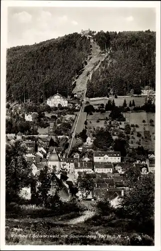 Ak Bad Wildbad im Schwarzwald, Panorama, Sommerberg