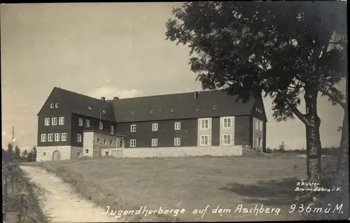 Foto Ak Aschberg Klingenthal, Jugendherberge