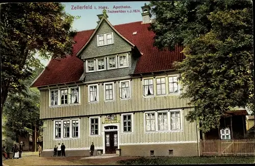 Ak Clausthal Zellerfeld im Oberharz, Apotheke