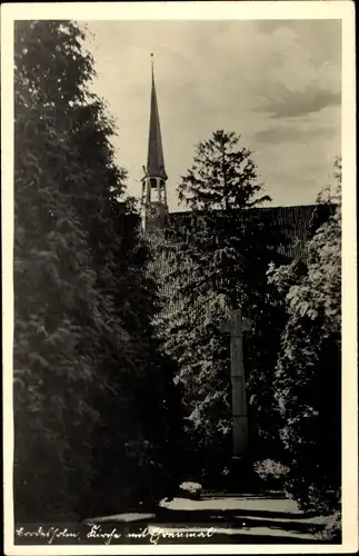 Ak Bordesholm in Holstein, Kirche und Ehrenmal