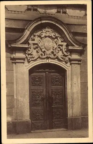 Ak Penig, Schlossplatz, Altes Portal