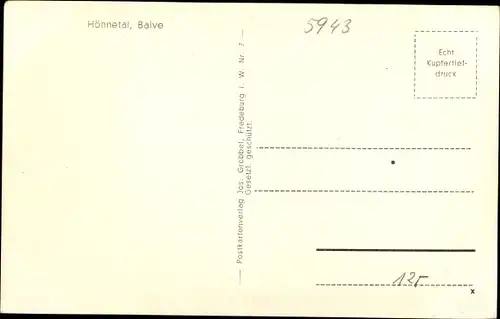 Ak Balve im Hönnetal, Blick auf den Ort, Hönntal Lied