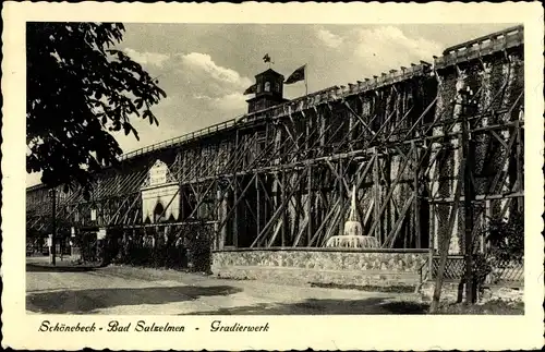 Ak Salzelmen Schönebeck an der Elbe, Gradierwerk