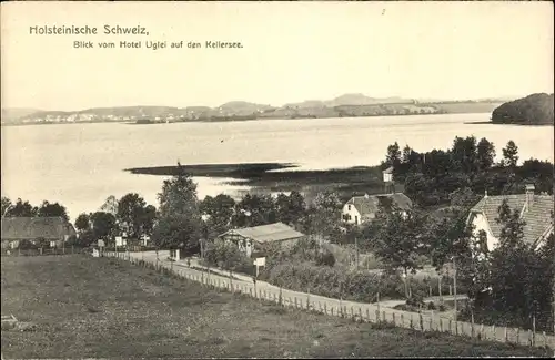 Ak Eutin in Ostholstein, Blick vom Hotel Uglei auf den Kellersee