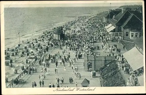 Ak Westerland auf Sylt, Strandpromenade