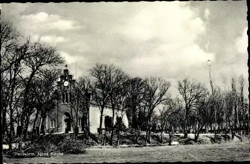 Ak Insel Pellworm Nordfriesland, Neue Kirche