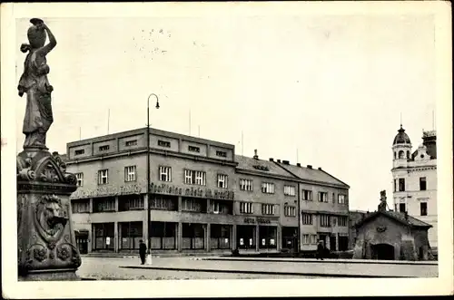 Ak Uherské Hradiště Ungarisch Hradisch Region Zlin, Teilansicht der Ortschaft