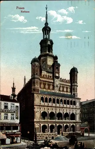 Ak Poznań Posen, Rathaus