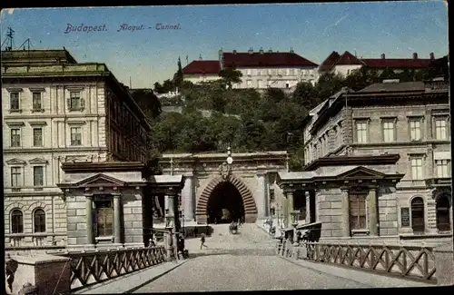 Ak Budapest Ungarn, Alagut-Tunnel