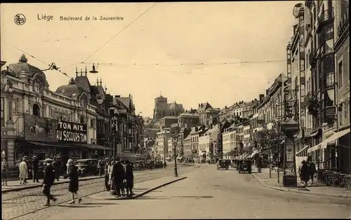 Ak Liège Lüttich Wallonien, Boulevard de la Sauveniere