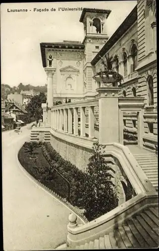 Ak Lausanne Kanton Waadt, Facade de l'Universite