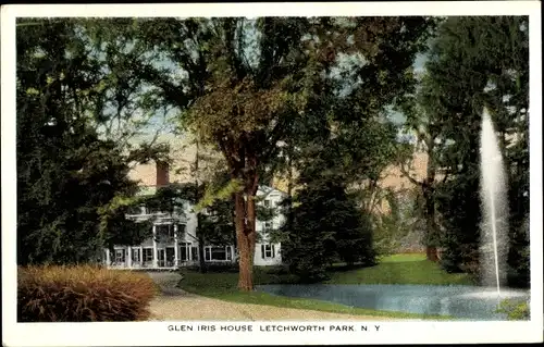 Ak Letchworth Park New York USA, Glen Iris House