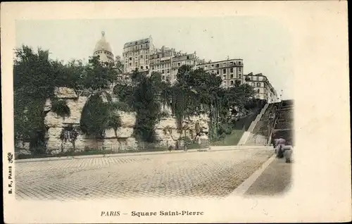 Ak Paris XVIII. Arrondissement Buttes-Montmartre, Square Saint Pierre