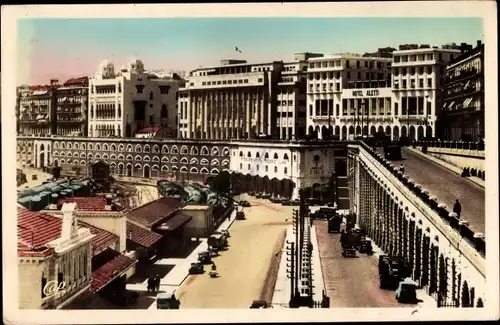 Ak Algier Alger Algerien, Boulevard Carnot, la Mairie et la Prefecture