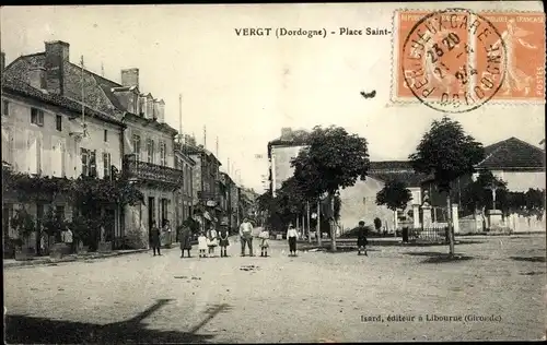 Ak Vergt Dordogne, Place Saint Jean