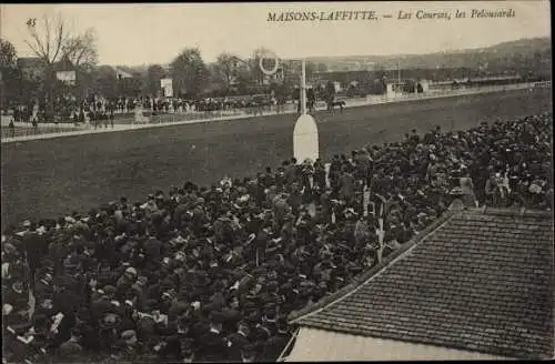 Ak Maisons Laffitte Yvelines, Les Courses, les Pelousards, Pferderennbahn