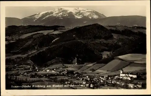Ak Kirchberg am Wechsel in Niederösterreich, Panorama mit Schneeberg