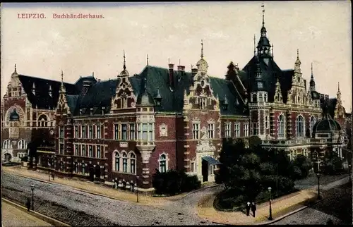 Ak Leipzig in Sachsen, Buchhändlerhaus