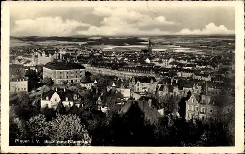 Ak Plauen im Vogtland, Blick auf Plauen vom Bärenstein