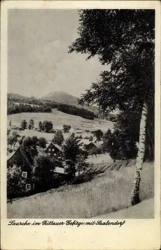 Ak Saalendorf Waltersdorf Großschönau Oberlausitz, Lausche, Ortspartie