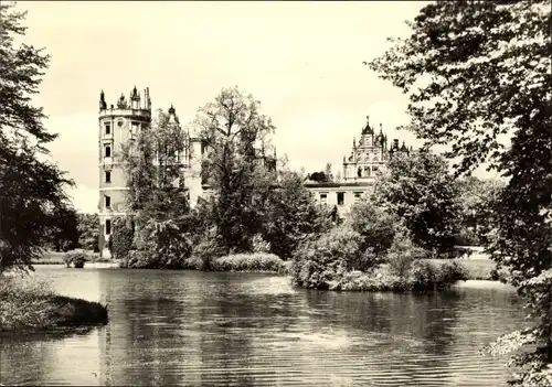 Ak Bad Muskau in der Oberlausitz, Schlossruine