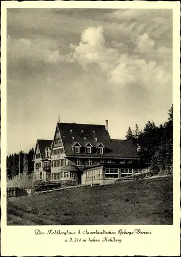 Ak Dahle Altena Sauerland, Kohlberghaus, Gebirgsverein