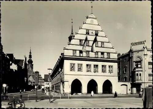 Ak Hansestadt Greifswald, Markt mit Rathaus