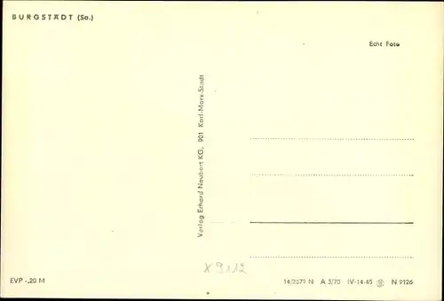 Ak Burgstädt in Sachsen