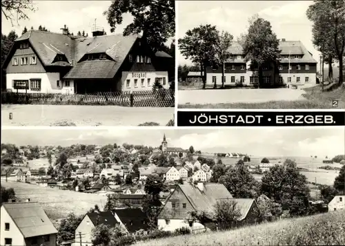 Ak Jöhstadt im Erzgebirge Sachsen, Jugendherberge, Teilansicht, Erholungsheim Berghof