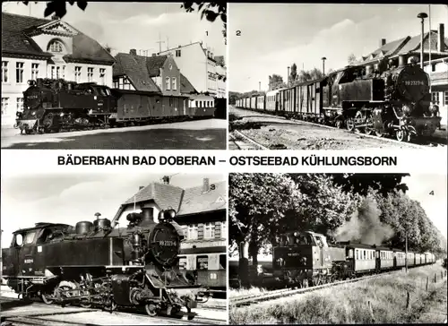 Ak Bad Doberan in Mecklenburg, Bäderbahn, Deutsche Eisenbahnen