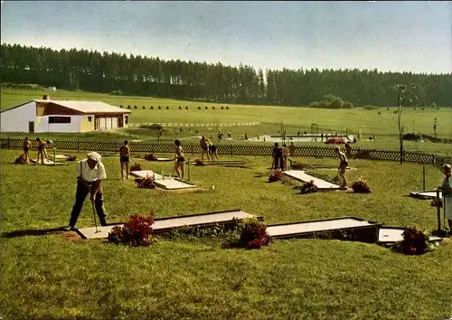 Ak Dittishausen Löffingen im Schwarzwald, Minigolfanlage am Freibad