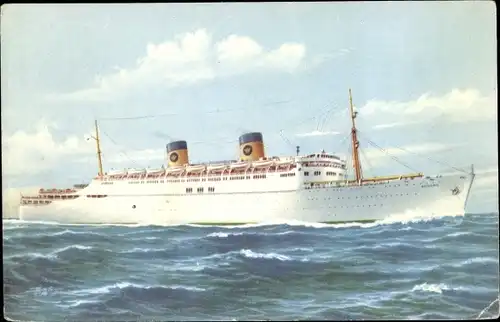 Ak Dampfer, Dampfschiff SS Homeric, Home Lines