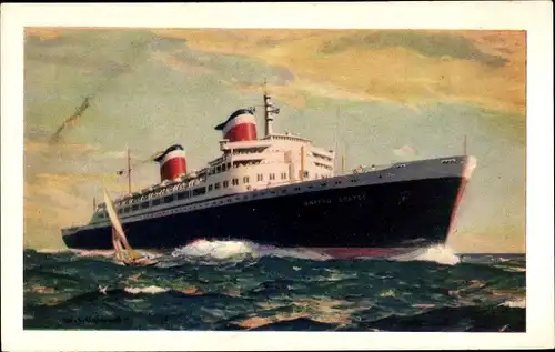 Ak Dampfer, Dampfschiff SS United States, USL