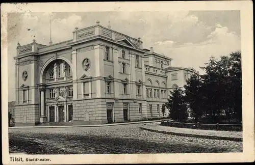 Ak Sowjetsk Tilsit Ostpreußen, Stadttheater