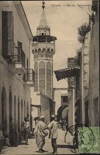 Ak Tunis Tunesien, Rue des Teintureries