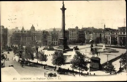 Ak London City England, Trafalgar Square