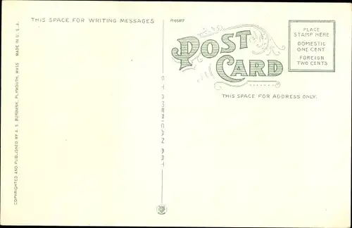 Ak Plymouth Massachusetts USA, Post Office, Custom House