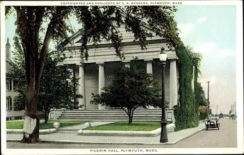 Ak Plymouth Massachusetts USA, Pilgrim Hall